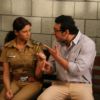 John and Kavita in the sets of Sab Tv serial F.I.R at Goregaon