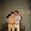 John and Kavita in the sets of Sab Tv serial F.I.R at Goregaon
