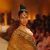 Model showcasing on ramp for Manish Malhotra on day 1 of HDIL