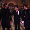 Amitabh Bachchan, Shahrukh Khan and Hrithik Roshan at HDIL India Couture Week 2010