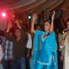 Neha Dhupia, Rajpal promote Action Replayy at Juhu Jagruti Navratri at Juhu