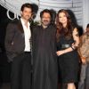 Hrithik, Sanjay Bhansali and Aishwarya at Music release of 'Guzaarish' at Yash Raj Studio, Mumbai