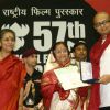 President Pratibha Patil presenting the  the Best Direction award to Rituparno Ghosh for his film