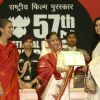 President Pratibha Patil presenting the  the Best Actress award to Ananya Chatterjee  for film