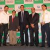 John Abraham, Harsha Bhogle and Ravi Shastri at Castrol-ICC World Cup Event at Mumbai