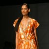 A model showcasing a designers Vineet Bahl's creation at the Wills Lifestyle India Fashion Week-Spring summer 2011, in New Delhi on Monday