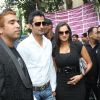 Sania Mirza and Shoaib Malik at Manzoor Khan make-up lounge launch at Malad