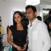Sania Mirza and Shoaib Malik at Manzoor Khan make-up lounge launch at Malad