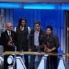Ritesh Deshmukh, Salman khan and Shaan at Global Indian Music Awards on Wednesday night at Yash Raj Studios
