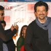 Anil Kapoor and Sunil Shetty at Ambience Mall, in New Delhi to promote thier film