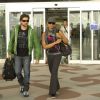 Neil and Bipasha coming out from the airport