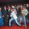 Cast and Crew with Music release of 'Yamla Pagla Deewana'