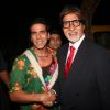 Akshay with Amitabh Bachchan at the Big Star Entertainment Awards held at Bhavans College Grounds