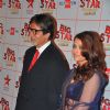 Big B and Aishwarya Rai at the Big Star Entertainment Awards held at Bhavans College Grounds