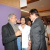 Prakash Jha with Big B AT Press Conf. for the Prakash Jha's upcoming movie ''Aarakashan'' at Novatel