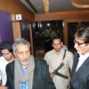 Prakash Jha with Big B at Press Conf. for the Prakash Jha's upcoming movie ''Aarakashan'' at Novatel