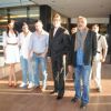 Cast and Crew at Press Conf. for the Prakash Jha's upcoming movie ''Aarakashan'' at Novatel, Mumbai