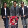 Akshay,Fardeen and Ritesh with a baby