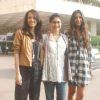 Kiran Rao,Monica Dogra & Kriti Malhotra during the Promotion of Film Dhobi Ghat in Mumbai