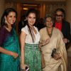 Shazahn Padamsee and Dolly Thakore at Shabana Azmi's charity show 'Mizwan Sonnets in fabric'