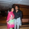Sunil Shetty and his wife in Sameer Soni and Neelam's wedding reception