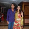 Chunky Pandey and his wife in Sameer Soni and Neelam's wedding reception