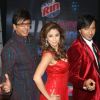 Urmila Matondkar, Terrence Lewis and Javed Jaffery on the sets of Chak Dhoom Dhoom at Film City