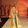 Dia Mirza walking on the ramp for Ritu Kumar fashion show at Taj land's End. .
