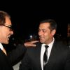 Dharmendra and Salman Khan at Dev Anands old classic film Hum Dono premiere at Cinemax Versova