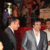 Salman Khan and Govinda at Dev Anands old classic film Hum Dono premiere at Cinemax Versova