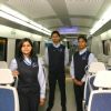 The inside view of Airport Metro at the IGI Airport  station,in New Delhi on Sat 2 Feb 2011. .