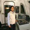 The driver Shail Mishra at Airport Metro at the IGI Airport  station in New Delhi on Sat 5 Feb 2011. .