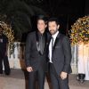 Shah Rukh and Aamir Khan at Imran Khan and Avantika Malik's Wedding Reception Party at Taj Land's End. .