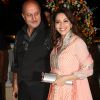 Madhuri Dixit and Anupam Kher at Imran Khan and Avantika Malik's Wedding Reception Party at Taj Land