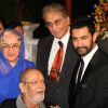 Aamir with Shammi Kapoor at Imran Khan and Avantika Malik's Wedding Reception Party at Taj Land End