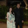 Bhagyashree with her husband at Videocons Venuegopal Dhoots Daughter Marriage