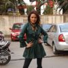 Udita Goswami on the location of Diary of a Butterfly film at Goregaon. .