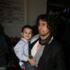 Sonu Nigam with his son at BIG STAR IMA Awards