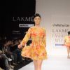 Model on day 1 Lakme Fashion Week for designer Chaitanya Rao. .