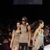 Models at the Day 1 of Lakme Fashion Week. .
