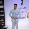 A model displays designer Sanjay Hingu's creations during the Lakme Fashion Week day 4 in Mumbai. .
