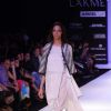 A model displays designer Vaishali's creations during the Lakme Fashion Week day 4 in Mumbai. .