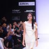 A model displays designer Vaishali's creations during the Lakme Fashion Week day 4 in Mumbai. .