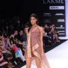 A model displays designer Vaishali's creations during the Lakme Fashion Week day 4 in Mumbai. .