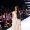 A model displays designer Vaishali's creations during the Lakme Fashion Week day 4 in Mumbai. .