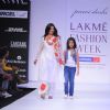 Designer Purvi Doshi's creations during the Lakme Fashion Week day 4 in Mumbai. .