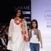Designer Purvi Doshi's creations during the Lakme Fashion Week day 4 in Mumbai. .