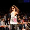 A model displays designer Rocky S's creations during the Lakme Fashion Week day 4 in Mumbai. .