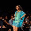A model displays designer Rocky S's creations during the Lakme Fashion Week day 4 in Mumbai. .