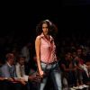 A model displays designer Rocky S's creations during the Lakme Fashion Week day 4 in Mumbai. .
